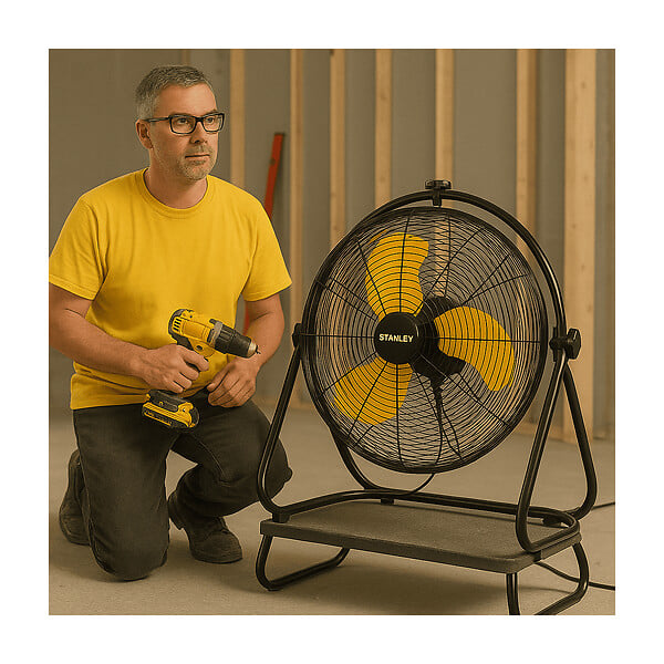 STANLEY - Ventilateur Portable 150W Oscillant 360° Diamètre 50,8cm Moteur 3 vitesses STANLEY - large