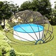 VIDAXL - vidaXL Dôme de piscine 559x275 cm - vignette