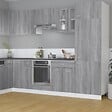 VIDAXL - vidaXL Armoire en verre suspendue "Lyon" Sonoma gris - vignette