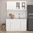 VIDAXL - vidaXL Ensemble de meubles de cuisine 4 pcs Blanc Bois d'ingénierie - vignette