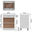 VIDAXL - vidaXL Armoire de plancher à tiroir "Lyon" Blanc - vignette