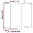 VIDAXL - vidaXL Armoire suspendue "Lyon" Sonoma gris 60x31x60 cm - vignette