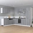 VIDAXL - vidaXL Armoire de plancher à tiroir "Lyon" Sonoma gris 60x46x81,5 cm - vignette
