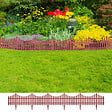 VIDAXL - vidaXL Bordures de pelouse 17 pcs 10 m Marron - vignette