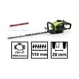 VITO - Taille Haies thermique 25cm3 Moteur 2 Temps Lame 55cm Rotation 90° VITO - vignette