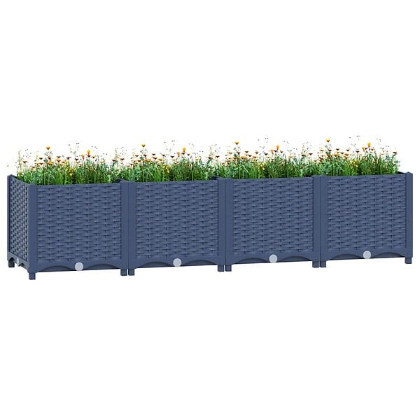 VIDAXL - vidaXL Lit surélevé 160x40x38 cm Polypropylène - large
