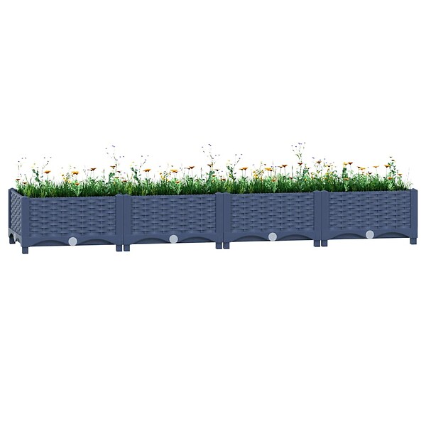 VIDAXL - vidaXL Lit surélevé 160x40x23 cm Polypropylène - large