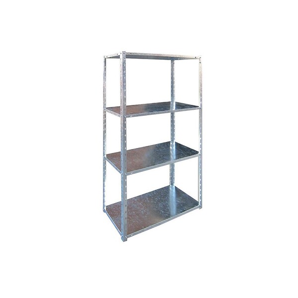 BRIXO - Etagère 4 tablettes L75xP30xH150 cm Acier zingué Résistance 40kg BRIXO - large