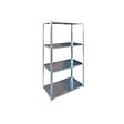 BRIXO - Etagère 4 tablettes L75xP30xH150 cm Acier zingué Résistance 40kg BRIXO - vignette