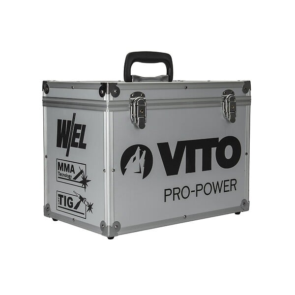 VITO - Poste a souder Professionnel inverter MMA TIG 200 Ampères +12 baguettes Ø 2.5 mm + Cagoule LCD + Mallette VITO - large