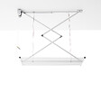 FOXYDRY - Étendoir de plafond manuel en aluminium résistant – blanc – 128x54x25 cm - FOXYDRY Mini 120 - vignette