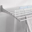 FOXYDRY - Étendoir à linge mural en aluminium résistant – blanc – 100x50x10 cm - FOXYDRY Fold Down 100 - vignette