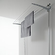 FOXYDRY - Étendoir mural en aluminium résistant et robuste – gris – 88x52x137 cm - FOXYDRY Wall 80 - vignette