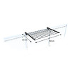 FOXYDRY - Étendoir balcon pliable et inclinable anti-rouille – antracite – 82x63x8 cm - FOXYDRY DUO - vignette