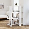 VIDAXL - vidaXL Bibliothèque/Séparateur de pièce Blanc brillant 100x30x123,5 cm - vignette