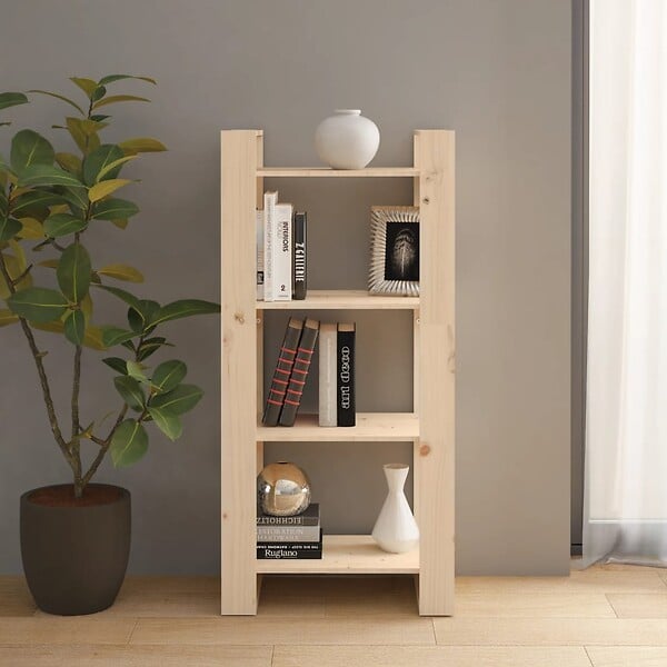 VIDAXL - vidaXL Bibliothèque/Séparateur de pièce 60x35x125 cm Bois massif - large