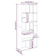 VIDAXL - vidaXL Bibliothèque Sonoma gris 67x24x161 cm Bois d'ingénierie - vignette