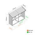 CERLAND - ABRI BUCHES BOIS XL 319,5X100X213CM - vignette