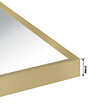 AICA SANITAIRE - Miroir d'or rectangulaire  mat suspendu horizontalement et verticalement 80*60cm - vignette