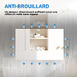 AICA SANITAIRE - AICA Miroir de salle de bain LED dimmable, avec mémoire et anti-buée, 100x80cm, IP44 - vignette