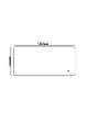 LUXURYBAIN - LuxuryBain- Miroir de salle de bain LED 130x60cm à luminosité variable LB-85070-130-60 - vignette