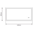 LUXURYBAIN - LuxuryBain- Miroir de salle de bain LED anti buée 120x60cm à luminosité variable rectangulaire - vignette