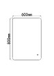 LUXURYBAIN - LuxuryBain- Miroir de Salle de Bain LED 60x80cm à luminosité variable LB-85070-60-80 - vignette