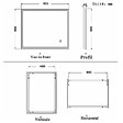 AICA SANITAIRE - Aica sanitaire 80x60cm Miroir de salle de bain lumineux LED avec anti-buée et interrupteur tactile intégré - vignette