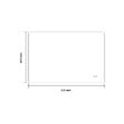 LUXURYBAIN - LuxuryBain- Miroir Salle de Bain LED 90x60cm anti buée et LED 3 couleurs à luminosité Variable LB-85070-90-60 - vignette