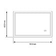 LUXURYBAIN - LuxuryBain- Miroir de salle de bain LED 60x90cm anti buée à luminosité variable rectangulaire LB-69060 - vignette