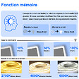 AICA SANITAIRE - AICA 80x60cm LED Miroir de salle de bain rétro-éclairé sans cadre Tricolore + Anti-buée + Mémoire + Dimmable - vignette