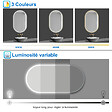 AICA SANITAIRE - AICA Miroir salle de bain LED 60x90cm tricolore + anti-buée + dimmable + mémoire - vignette