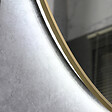 LUXURYBAIN - LuxuryBain- Miroir de salle de bain LED 60cm rond touche sensitive à luminosité variable avec cadre en aluminium doré, or - vignette