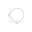 LUXURYBAIN - Miroir salle de bain LED rond 90cm anti buée avec cadre doré LB-4647GA - vignette