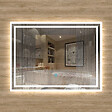 AICA SANITAIRE - Aica sanitaire 60x50cm Miroir de salle de bain lumineux LED avec anti-buée et interrupteur tactile intégré - vignette
