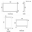 AICA SANITAIRE - Aica sanitaire 120x70cm Miroir de salle de bain lumineux LED avec anti-buée et interrupteur tactile intégré - vignette