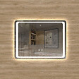 AICA SANITAIRE - Aica sanitaire Miroir salle de bain lumineux LED avec anti-buée et interrupteur tactile intégré 80x60cm - vignette