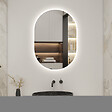 AICA SANITAIRE - AICA LED miroir lumineux 45x90cm tricolore + anti-buée + dimmable + mémoire miroir salle de bain - vignette