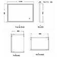 AICA SANITAIRE - Aica sanitaire 100x60cm Miroir de salle de bain lumineux LED avec anti-buée et interrupteur tactile intégré - vignette