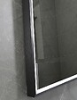 LUXURYBAIN - LuxuryBain- Miroir de salle de bain LED 50x70cm avec cadre en aluminium noir LB-126080-50-70 - vignette