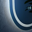 LUXURYBAIN - Miroir salle de bain LED ovale 45x90cm anti buée et LED 3 couleurs - vignette