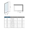 AICA SANITAIRE - AICA paroi de douche industrielle noire 90x200cm avec un retour pivotant 30cm livré avec une barre de stabilisation 90cm - vignette