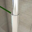 AICA SANITAIRE - AICA barre de stabilisation au plafond extensible 203-320cm, barre de fixation cylindrique avec la finition chromée pour douche à l'italienne - vignette