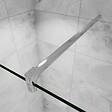 AICA SANITAIRE - AICA paroi de douche à l'italienne 60x190cm en 6mm verre avec bandes horizontales sérigraphiées, livré avec barre de fixation 90cm en carré - vignette