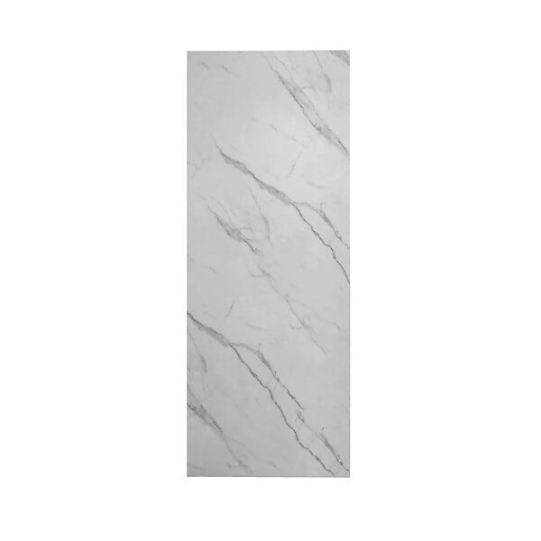 AICA SANITAIRE - Panneau de douche mural effet marbre blanc 90x210cm installation en angle pour le douche à l'italienne - large