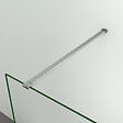AICA SANITAIRE - Paroi de douche 120x200cm avec barre de fixation 90cm recoupable, AICA paroi de douche à l'italienne en 8mm verre bande centrale dépoli - vignette