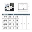 AICA SANITAIRE - AICA receveur de douche blanc 90x80x3cm rectangulaire, Extra-plat, gel coat, bac à douche anti-dérapant Modèle Classique - vignette