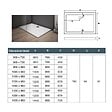 AICA SANITAIRE - Receveur de douche blanc rectangle 150x80cm - vignette