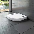 AICA SANITAIRE - Receveur de douche blanc quart de cercle 90x90cm - vignette