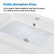 AICA SANITAIRE - Aica Sanitaire 79(L)x44.5(W)x52(H)cm Meuble salle de bain naturel avec 2 tiroirs à une fermeture amortie avec une vasque à suspendre - vignette